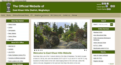 Desktop Screenshot of eastkhasihills.gov.in